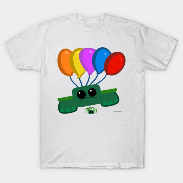 Tortil™ Floating Away T-Shirt by skrbly